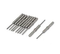 sourcing map Punta Destornillador Phillips magnético 60mm Largo 10pcs Mango Redondo 5mm PH0 2mm