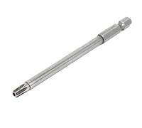 sourcing map Puntas de Destornillador Torx magnético de seguridad Varilla hexagonal de 1/4" de 100mm de longitud T27