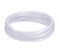 sourcing map PVC Tubo Trenzado Reforzado, 3/8" X 5/8" （D.I. X D.E.）, 10 Pies de Longitud, Manguera Flexible de Tubo de Vinilo Transparente, Tubo de Plástico Flexible de Alta Presión