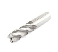sourcing map Recto Nariz Extremo fresardo 4 Flauta Alta Velocidad Acero Cortador 15mm X 16mm