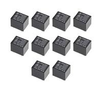 sourcing map Relé de potencia electromagnética PCB, JQC-3FF-S-H DC 24V Bobina SPST 4 pines, 10 piezas