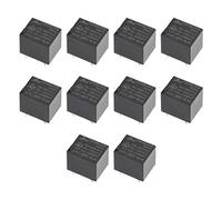 sourcing map Relé de potencia electromagnética PCB, JQC-3FF-S-H DC 9V Bobina SPST 4 pines, 10 piezas