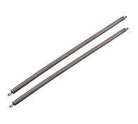 sourcing map Resorte de extensión: diámetro del alambre de 0,8 mm, diámetro exterior de 8 mm, resorte de acero de longitud libre de 300 mm Resorte de tensión de doble gancho pequeño 2 piezas