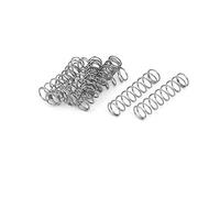 sourcing map Resortes de compresión de acero inoxidable 304 de 0,5 mm x 6 mm x 25 mm 10 piezas