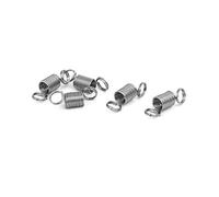 sourcing map Resortes de tensión de acero inoxidable 304 de 0,3 mm x 3 mm x 10 mm, tono plateado, 5 uds.