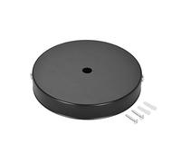 sourcing map Retro Luz Dosel Kit Pared Aplique Lámpara Placa Artefacto 120mm 4,7 Pulgadas Negro