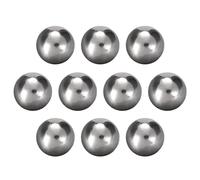 sourcing map Rodamiento de Bolas de Acero Cromado, 10pcs 17mm Bolas de Precisión, Cojinetes Bolas, G10 Precisión, Bolas de Acero Para Maquinaria, Coche, Motocicleta, Bicicleta