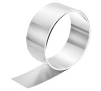 sourcing map Rollo de metal de aluminio, 5000 mm x 50 mm x 0,2 mm de grosor, tira de aluminio intermitente 1060 para uso industrial, tono plateado