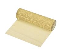 sourcing map Rollo de papel crepé decorativo de 2,5 m de largo y 5,9 pulgadas de ancho para ceremonia de boda, decoración de varios festivales, color dorado