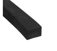 sourcing map Rollos de lámina de goma de neopreno de 20 mm de ancho x 15 mm de alto x 2,5 m de largo, tira de sellado de goma sólida para juntas de bricolaje, manualidades, almohadillas, sellos