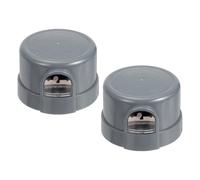 sourcing map Sensor de fotocélula para luces exteriores, sensor de bloqueo giratorio del atardecer al amanecer, interruptor de luz de control de encendido/apagado automático para granero LED e