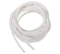 sourcing map Silicona Espuma Sello Tira, 5mm (0.2") Diámetro 5 Metros(16.41 Pies) Largo Esponja Goma Tiempo Sello Tira Redondo Cordón Sólido para DIY Junta Almohadillas Artesanías