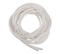 sourcing map Silicona Espuma Sello Tira, 6mm (0.24") Diámetro 5 Metros(16.41 Pies) Largo Esponja Goma Tiempo Sello Tira Redondo Cordón Sólido para DIY Junta Almohadillas Artesanías