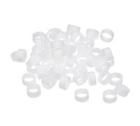sourcing map Silicona Goma Bandas Anillos 200uds Antideslizante 10mm Diámetro 1mm Grosor 5mm Ancho para Alambre Cordón Cable Envoltura, Paquete