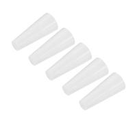 sourcing map Silicona Goma Cónico Tapón 6mm a 11mm Sólido Blanco para Polvo Recubrimiento, Pintura, Anodizado, Enchapado, Arenado, Laboratorio Uso 20uds