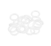 sourcing map Silicona Junta Tórica, 13mm DE, 9mm DI, 2mm Ancho, VMQ Sello Anillos Junta, Blanco, Paquete De 20