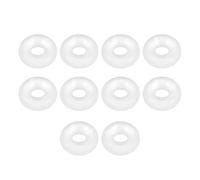 sourcing map Silicona Junta Tórica, 6mm DE, 2mm DI, 2mm Ancho, VMQ Sello Anillos Junta, Blanco, Paquete De 10