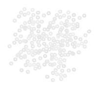 sourcing map Silicona Juntas Tóricas, 3mm DE 1mm DI 1mm Ancho VMQ Sello Junta para Compresor Válvulas Tubería Reparación, Blanco, Paquete De 200