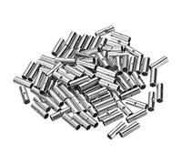 sourcing map Sin-Aislamiento Tope Crimpado Terminales 14-12 AWG para Eléctrico Cable Empalme Bricolaje, Paquete de 100