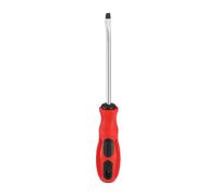 sourcing map SL6 Destornillador ranurado de 125 mm de longitud 45# Destornilladores magnéticos de acero plano de grado industrial, herramienta de electricista con mango redondo antideslizante para