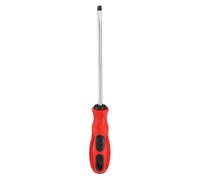 sourcing map SL6 Destornillador ranurado de 200 mm de longitud 45# Destornilladores magnéticos de acero plano de grado industrial, herramienta de electricista con mango redondo antideslizante para