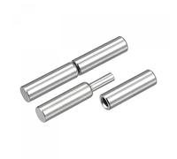 sourcing map Soldadura Cilíndricas Bisagras, 40mm x 6mm Macho a Hembra 304 Inoxidable Acero Bisagra Pasador para Metal Hogar Puerta Puerta Ventana 6 Pares