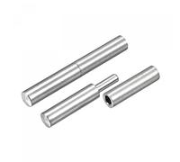 sourcing map Soldadura Cilíndricas Bisagras, 60mm x 8mm Macho a Hembra 304 Inoxidable Acero Bisagra Pasador para Metal Hogar Puerta Puerta Ventana 4 Pares