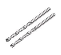 sourcing map Sólido Carburo Giratorias taladros, 2.5mm C2/K20 Tungsteno Carburo Recto Vástago Espiral Flautas Perforador Cortador 2uds