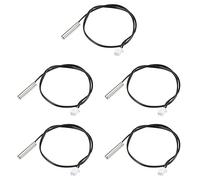 sourcing map Sonda de Sensor de Temperatura 50K 5uds, Sonda de Sensor Térmico NTC de Acero Inoxidable de 30 cm, Cable de Extensión para Termómetro Digital