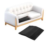 sourcing map Soporte de cojín para sofá, 50.8 x 50.8 cm, tablero trapezoidal para asientos de cojín caídos, reemplazo de asiento de muebles de espuma, color negro