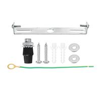 sourcing map Soporte de Lámparas de Techo, 115x20x16mm Colgante Sujeción Placa de Luz Plafones de Techo, Iluminación Accesorio para Hogar Oficina Candelabro, 1 Juego