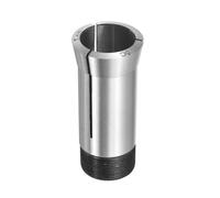 sourcing map Soporte de portabrocas redondo de precisión 5C de 1-1/8 pulgadas, precisión de 0.015 mm para máquina de grabado CNC, herramienta de torno, color plateado