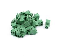 sourcing map sourcing map 20pcs 300V KF2EDGK Bloque de Conector Borne de Terminales de Tornillo PCB 3,5mm de Paso 2 Pines