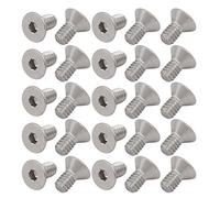 sourcing map sourcing map Tornillo de cabeza hueca hexagonal de cabeza plana 1/4-20 x 1/2" de acero inoxidable 304 25pcs