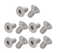 sourcing map sourcing map Tornillo de cabeza hueca hexagonal de cabeza plana de 1/4-20 x 1/2" de acero inoxidable 304 10pcs