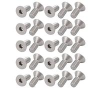 sourcing map sourcing map Tornillo De Cabeza Hueca Hexagonal Plana De 1/4-20 X 5/8" De Acero Inoxidable 304 25Pcs