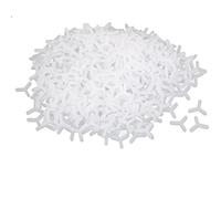 sourcing map sourcingmap® 1000Pcs Separadores De Mosaico Baldosas De Pared Y De Plástico Tipo Herramientas 3Mm Blanco