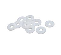sourcing map sourcingmap® 18mmx6mmx2mm Arandea plana de PTFE blanco junta de brida 10pcs