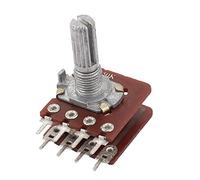 sourcing map Sourcingmap-B50K 50K ohmios 8terminales Dual Linear de audio Taper potenciómetro