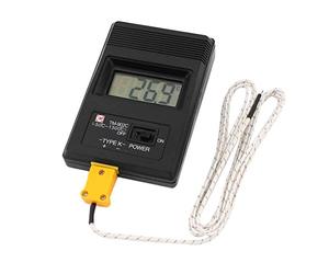 sourcing map sourcingmap® LCD Termómetro Digital Tipo K TM-902c w Cable termopar