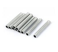 SOURCING MAP sourcingmap M10 1mm de Paso Boquilla Roscada de Tubo de Aleación de Zinc de Reparación Parte de Lámpara 70mm Largo 10pcs
