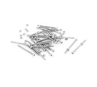sourcing map sourcingmap® M2x30mm de cabeza hexagonal de acero inoxidable Tornillos moleteados tornillos tuerca 30pzas Set