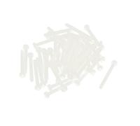 sourcing map sourcingmap® M3 x 30mm cruz Phillips Nylon tornillos de máquina de cabeza Pan blanco 50 PCS