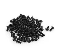 SOURCING MAP sourcingmap® M3x7mm Hilo 10.9 Tornillo Aleación Acero Cabeza botón hexagonal Enchufe casquillo 100pcs
