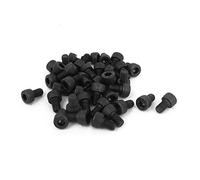 sourcing map sourcingmap® M5 x 8 mm Tornillos de cabeza hueca hexagonal Métricas de aleación 12.9 de acero negro de 50pcs negro