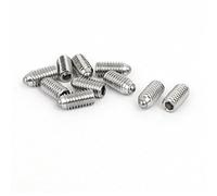 SOURCING MAP sourcingmap® M6x12mm Tornillo Prisionero de muelle de acero inoxidable 304 con punta de bola hexagonal 10pcs