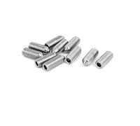 SOURCING MAP sourcingmap® M8x20mm Tornillo Prisionero de muelle de acero inoxidable 304 con punta de bola hexagonal 10pcs