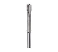 sourcing map Sujeción Escariador 12,6mm H7 C1/K30 Carburo Punta Precisión Rectas Flautas Redondo Vástago Torno Máquina Fresado Cortador