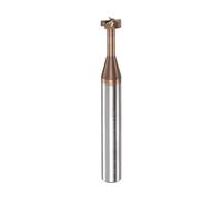 sourcing map T Ranura Extremo Molino Fresado Cortador 6mm Corte 2mm Profundidad 6mm Vástago Sólido Carburo Titanio Revestido 4 Flautas para Inoxidable Acero Aleación