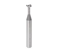sourcing map T Ranura Extremo Molino Fresado Cortador 6mm Corte 2mm Profundidad 6mm Vástago Sólido Carburo 3 Flautas para Aluminio Cobre Zinc Aleación